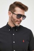 Сорочка Polo Ralph Lauren чоловіча колір чорний slim комір button-down (3259905) Сорочка Polo Ralph Lauren чоловіча колір чорний slim комір button-down (3259905)