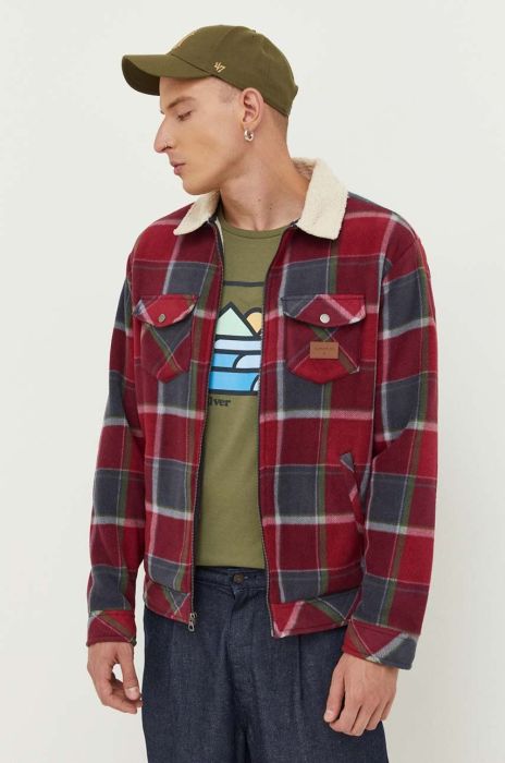 Кофта Quiksilver чоловіча колір бордовий Кофта Quiksilver чоловіча колір бордовий
