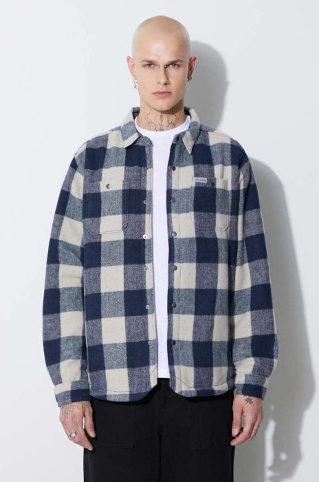 Сорочка Columbia чоловіча колір синій regular класичний комір Сорочка Columbia чоловіча колір синій regular класичний комір