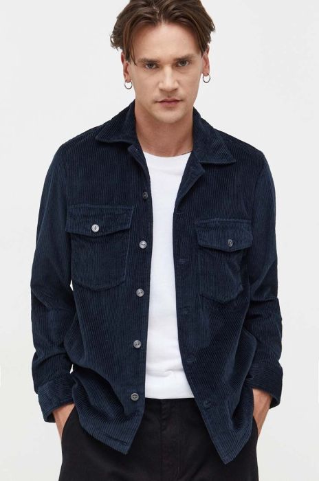 Вельветова сорочка Marc O'Polo колір синій regular класичний комір (3625225) Вельветова сорочка Marc O'Polo колір синій regular класичний комір (3625225)