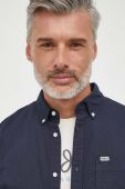 Бавовняна сорочка Pepe Jeans Fabio чоловіча колір синій regular комір button-down