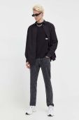 Бавовняна сорочка Karl Lagerfeld Jeans чоловіча колір чорний regular класичний комір