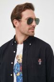 Бавовняна сорочка Polo Ralph Lauren чоловіча колір чорний regular комір button-down (3590986) Бавовняна сорочка Polo Ralph Lauren чоловіча колір чорний regular комір button-down (3590986)