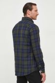 Бавовняна сорочка Barbour чоловіча колір зелений slim комір button-down (3496684) Бавовняна сорочка Barbour чоловіча колір зелений slim комір button-down (3496684)