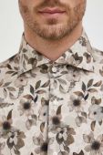 Сорочка Joop! чоловіча колір коричневий slim з італійським коміром