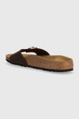 Шкіряні шльопанці Birkenstock Madrid жіночі колір коричневий 1014615