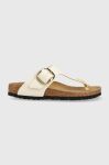 В'єтнамки Birkenstock Gizeh жіночі колір бежевий на плоскому ходу 1025503 В'єтнамки Birkenstock Gizeh жіночі колір бежевий на плоскому ходу 1025503