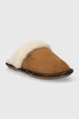 Замшеві тапочки Barbour Ellery колір коричневий LSL0030BE51 Замшеві тапочки Barbour Ellery колір коричневий LSL0030BE51