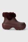 Зимові чоботи Crocs Stomp Lined Boot колір бордовий 208718 Зимові чоботи Crocs Stomp Lined Boot колір бордовий 208718