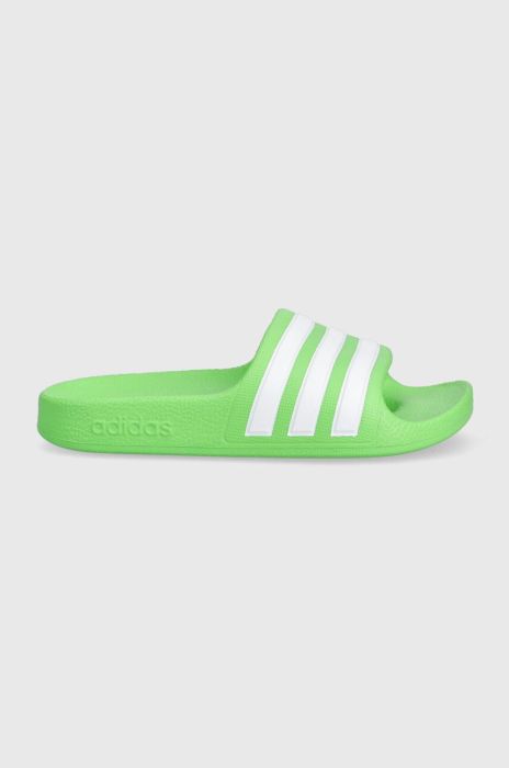 Дитячі шльопанці adidas ADILETTE AQUA K колір зелений