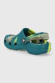 Дитячі шльопанці Crocs колір зелений (3434101)