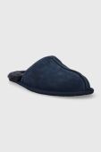 Замшеві тапочки UGG Scuff колір синій 1101111