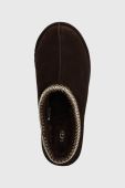 Замшеві тапочки UGG Tasman колір коричневий 5950 Замшеві тапочки UGG Tasman колір коричневий 5950