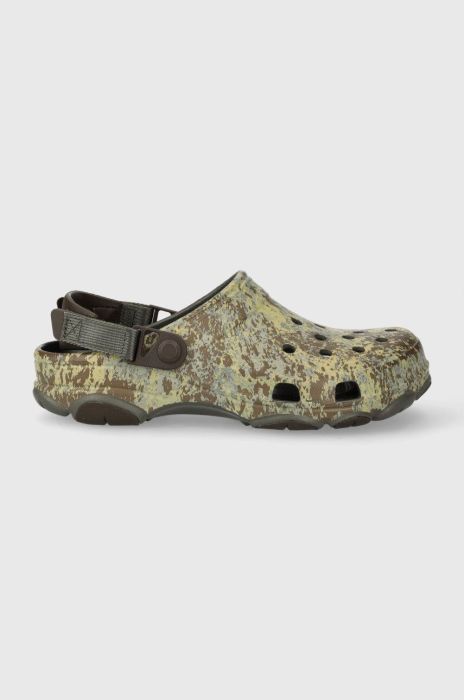 Шльопанці Crocs ALL TERAIN MOSS CLOG 209206 DUSOL/MULTI чоловічі колір зелений 209206 Шльопанці Crocs ALL TERAIN MOSS CLOG 209206 DUSOL/MULTI чоловічі колір зелений 209206