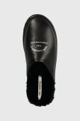 Шкіряні тапочки Karl Lagerfeld SALON MENS колір чорний KL20008 Шкіряні тапочки Karl Lagerfeld SALON MENS колір чорний KL20008