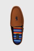 Тапочки Polo Ralph Lauren Collins Mule колір коричневий RF104204 Тапочки Polo Ralph Lauren Collins Mule колір коричневий RF104204