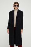 Вовняне пальто Pinko колір чорний перехідний двобортний (3441927) Вовняне пальто Pinko колір чорний перехідний двобортний (3441927)
