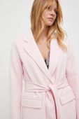 Вовняне пальто Twinset колір рожевий перехідний (3473853) Вовняне пальто Twinset колір рожевий перехідний (3473853)