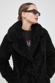 Пальто Guess жіночий колір чорний перехідний oversize