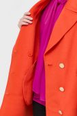 Вовняне пальто Luisa Spagnoli колір помаранчевий перехідний Вовняне пальто Luisa Spagnoli колір помаранчевий перехідний