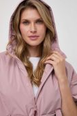 Куртка Max Mara Leisure жіноча колір рожевий перехідна Куртка Max Mara Leisure жіноча колір рожевий перехідна