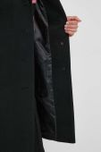 Вовняне пальто Lauren Ralph Lauren колір чорний перехідний