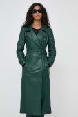 Пальто Marciano Guess жіночий колір зелений перехідний двобортний Пальто Marciano Guess жіночий колір зелений перехідний двобортний