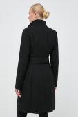 Пальто Marciano Guess жіночий колір чорний перехідний двобортний