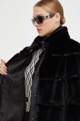 Пальто Patrizia Pepe жіноче колір чорний перехідне (3541550)