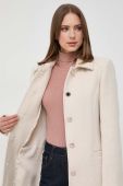 Пальто з домішкою вовни Morgan колір бежевий перехідний (3638316)