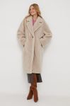 Пальто Joop! жіночий колір бежевий перехідний Пальто Joop! жіночий колір бежевий перехідний