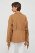 Куртка Artigli жіноча колір коричневий перехідна oversize Куртка Artigli жіноча колір коричневий перехідна oversize