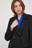 Пальто Artigli жіночий колір чорний перехідний двобортний (3592894)