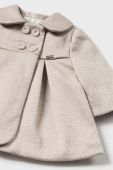 Пальто для малюків Mayoral Newborn колір коричневий Пальто для малюків Mayoral Newborn колір коричневий