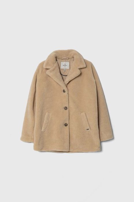 Дитячий плащ Pepe Jeans колір бежевий Дитячий плащ Pepe Jeans колір бежевий