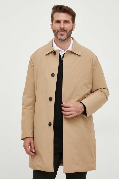 Пальто Liu Jo чоловічий колір бежевий перехідний Пальто Liu Jo чоловічий колір бежевий перехідний