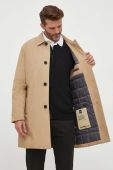 Пальто Liu Jo чоловічий колір бежевий перехідний Пальто Liu Jo чоловічий колір бежевий перехідний
