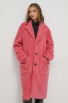 Пальто United Colors of Benetton чоловічий колір рожевий перехідний Пальто United Colors of Benetton чоловічий колір рожевий перехідний