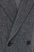 Пальто з домішкою вовни Sisley колір сірий перехідний двобортний Пальто з домішкою вовни Sisley колір сірий перехідний двобортний