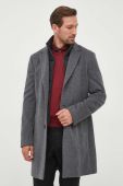 Вовняне пальто BOSS колір сірий перехідний (3489498) Вовняне пальто BOSS колір сірий перехідний (3489498)