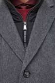 Вовняне пальто BOSS колір сірий перехідний (3489498) Вовняне пальто BOSS колір сірий перехідний (3489498)