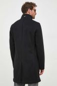 Вовняне пальто BOSS колір чорний перехідне (3522715) Вовняне пальто BOSS колір чорний перехідне (3522715)