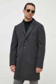 Вовняне пальто Barbour колір сірий перехідний