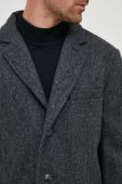 Вовняне пальто Barbour колір сірий перехідний