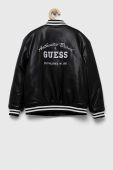 Дитяча куртка-бомбер Guess колір чорний (3329952) Дитяча куртка-бомбер Guess колір чорний (3329952)