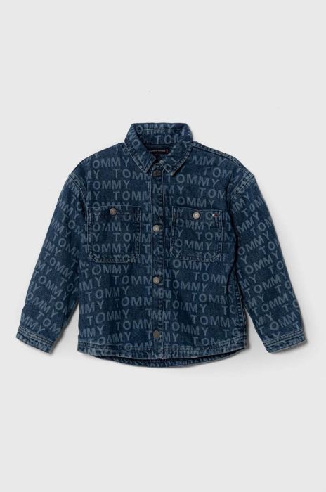 Дитяча джинсова куртка Tommy Hilfiger колір блакитний (3379383)