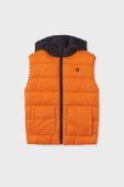 Дитяча двостороння безрукавка Mayoral колір помаранчевий Дитяча двостороння безрукавка Mayoral колір помаранчевий