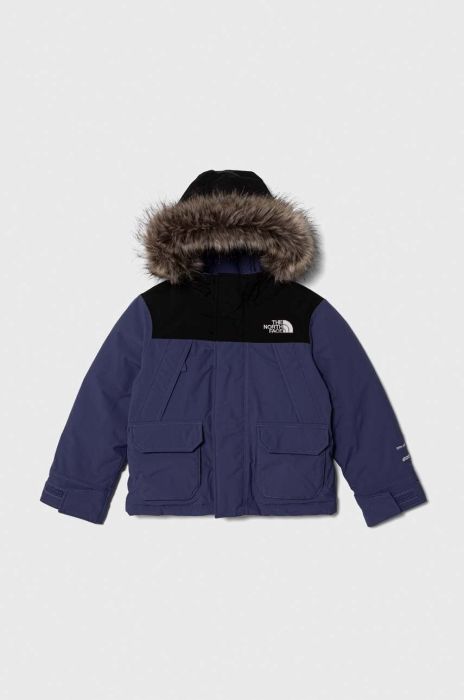 Дитяча пухова куртка The North Face B MCMURDO PARKA колір блакитний Дитяча пухова куртка The North Face B MCMURDO PARKA колір блакитний