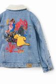 Дитяча джинсова куртка Desigual x Looney Tunes колір блакитний Дитяча джинсова куртка Desigual x Looney Tunes колір блакитний