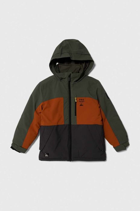 Дитяча гірськолижна куртка Protest PRTBUZZERD JR колір зелений Дитяча гірськолижна куртка Protest PRTBUZZERD JR колір зелений